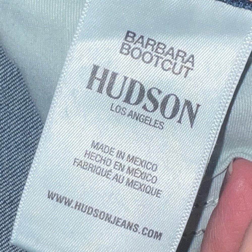 Hudson Barbara High Waist Bootcut Jeans Size 32 Cyclone Dark Wash Indigo Denim - Picture 5 of 16
